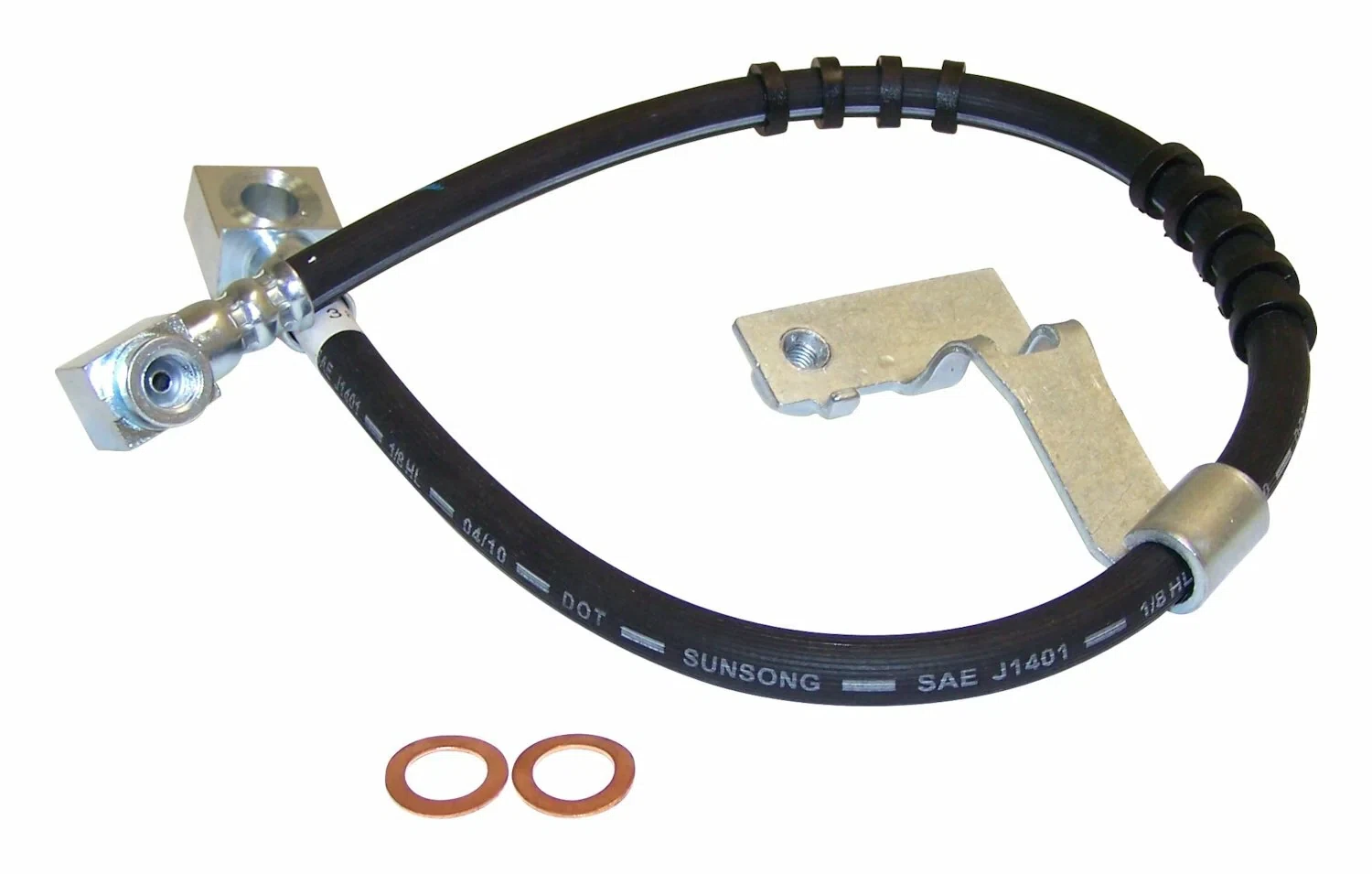 Crown Automotive - Metal Black Brake Hose - 4509355